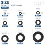 NINDEJIN Metric Flat Washer Assortment Kit (465 Pieces)