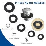 NINDEJIN Metric Flat Washer Assortment Kit (465 Pieces)