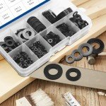 NINDEJIN Metric Flat Washer Assortment Kit (465 Pieces)