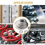 VIGRUE 304 Stainless Steel Flat Washers Set, 225 Pieces