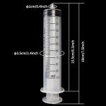 2pcs 100ml Plastic Syringe with Tubing and Connectors