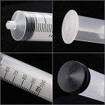 2pcs 100ml Plastic Syringe with Tubing and Connectors