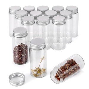 15-Pack 2 Oz Glass Jars with Lids