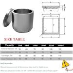 50ml Stainless Steel Ball Grinding Jar