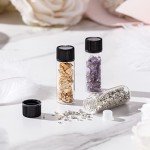 Lallisa 200 Pcs Clear Glass Vials with Caps