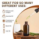 24 Pack Amber Glass Dropper Bottles, 1 oz