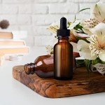 24 Pack Amber Glass Dropper Bottles, 1 oz