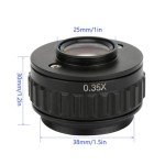 0.35X Microscope Adapter for Trinocular Stereo Use