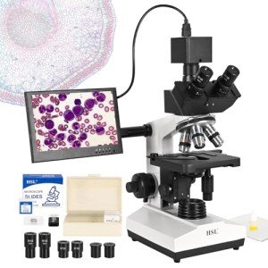 HSL 8-Inch LCD Trinocular Microscope with 2K Camera