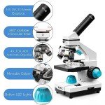 HSL 40X-2000X Monocular Microscope Kit for Kids