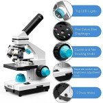 HSL 40X-2000X Monocular Microscope Kit for Kids