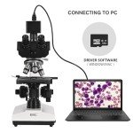 HSL 8-Inch LCD Trinocular Microscope with 2K Camera
