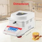 UXILAII Scientific Moisture Analyzer with Touch Screen