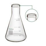 FunChem 1000 ml Glass Erlenmeyer Flask - Narrow Mouth