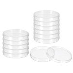 PATIKIL 100mm Clear Petri Dishes with Lids - 12 Pack