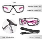 SAFEYEAR Women's Anti-Fog Safety Goggles with HD Lenses