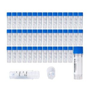 25 Cryogenic Vials with Blue Caps - 1.0ml