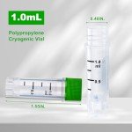 25 Cryogenic Vials with Blue Caps - 1.0ml
