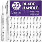 32PCS Surgical Scalpel Set with Handles