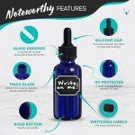 48PK Cobalt Blue Glass Bottles with Droppers