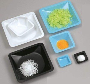 Medium Black Weighing Boats - 85mm, Pack of 50