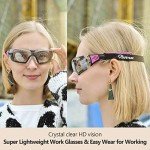 SAFEYEAR Women's Anti-Fog Safety Goggles with HD Lenses