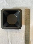 Medium Black Weighing Boats - 85mm, Pack of 50