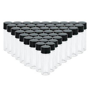 100PCS 4ML Mini Glass Vials with Screw Caps