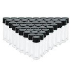 100PCS 4ML Mini Glass Vials with Screw Caps