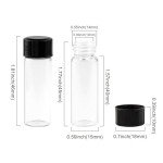 100PCS 4ML Mini Glass Vials with Screw Caps