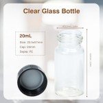 20 Pack of 5 Dram Glass Vials with Caps