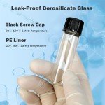 20 Pack of 5 Dram Glass Vials with Caps