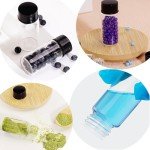 100PCS 4ML Mini Glass Vials with Screw Caps