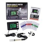 Digital pH and Temperature Meter for Labs and Aquariums