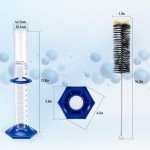 3 Pack 250 ml Glass Graduated Cylinders Set