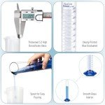 3 Pack 250 ml Glass Graduated Cylinders Set