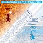 3 Pack 250 ml Glass Graduated Cylinders Set