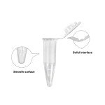 50 Pcs Clear Plastic Centrifuge Test Tubes