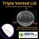 SPL Sterile Petri Dish with 3 Vent Lids