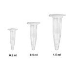 50 Pcs Clear Plastic Centrifuge Test Tubes