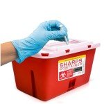 Large Portable Sharps Container for Home and Labs