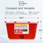 Large Portable Sharps Container for Home and Labs