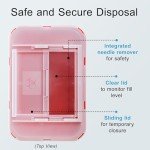 Large Portable Sharps Container for Home and Labs