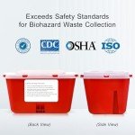 Large Portable Sharps Container for Home and Labs