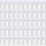 300 Pcs Clear Plastic Sample Bottles with Caps