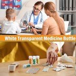 300 Pcs Clear Plastic Sample Bottles with Caps