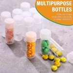 300 Pcs Clear Plastic Sample Bottles with Caps