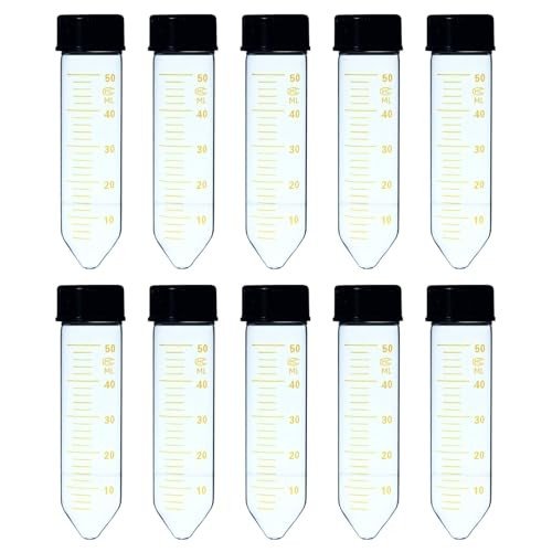 50ml Borosilicate Glass Centrifuge Tubes, Pack of 10