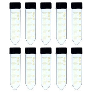 50ml Borosilicate Glass Centrifuge Tubes, Pack of 10