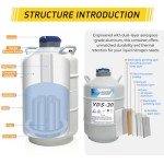 30L Aluminum Liquid Nitrogen Dewar with Canisters